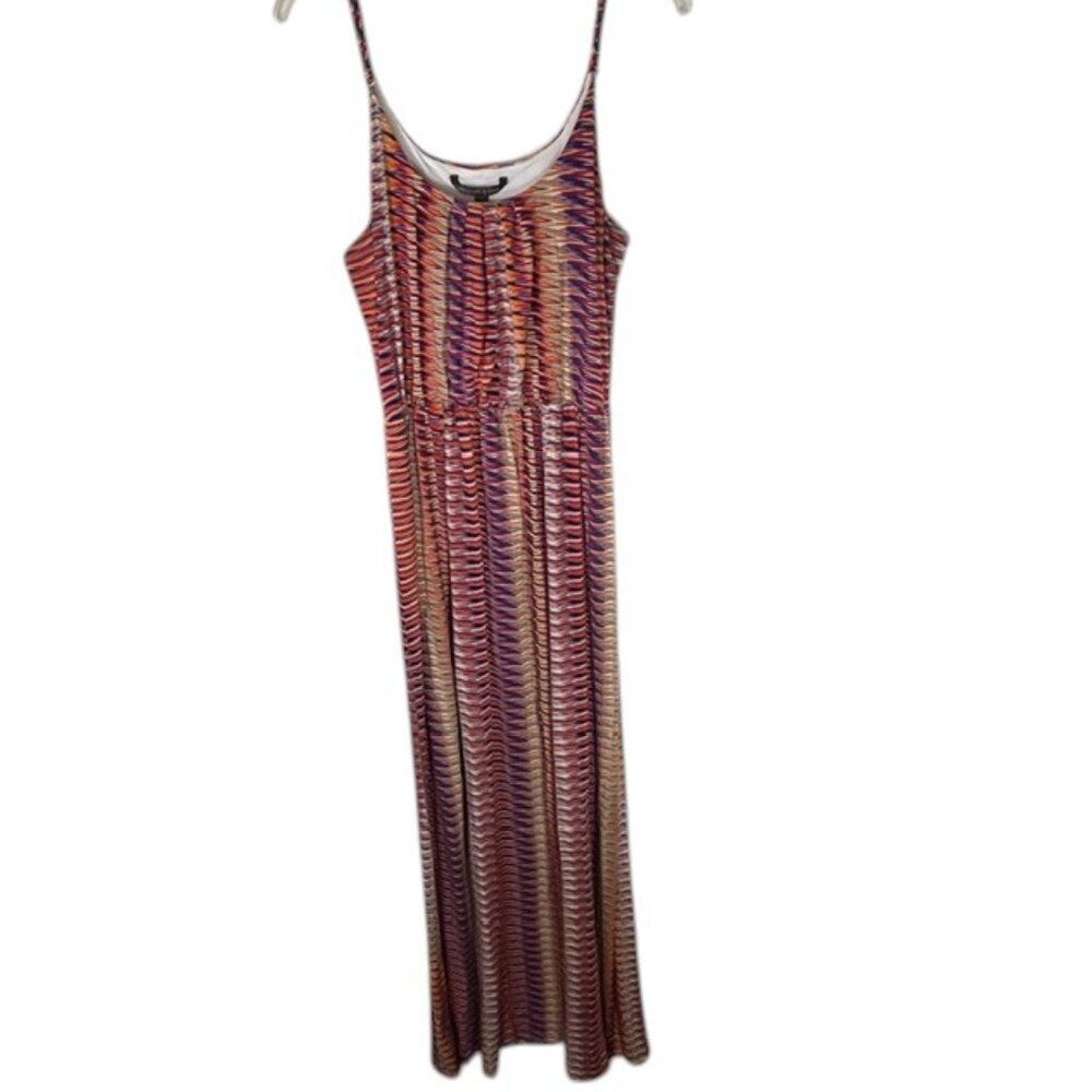 Felicity & Coco Red, Orange & Purple Aztec Print Long Sundress- Size L